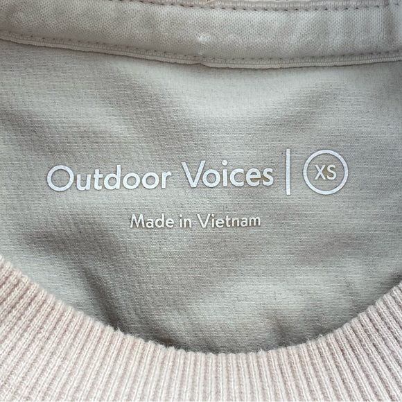 Outdoor Voices Oatmeal MegaFleece Wool Blend Crewneck Sweater Size Extra Small - Picture 11 of 14